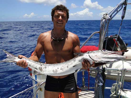 Pedro Jimnez Torrecilla a bordo del Fidelity Dobln