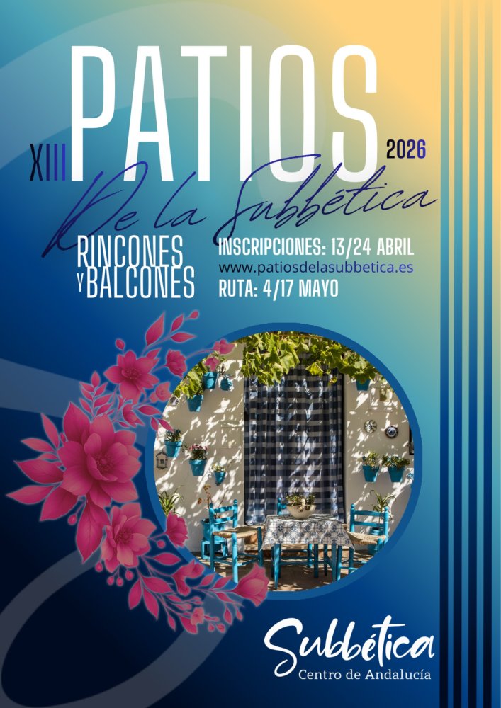 Imagen La Subbética abre las inscripciones para la XIII Edición de su Concurso de Patios, Rincones y Balcones