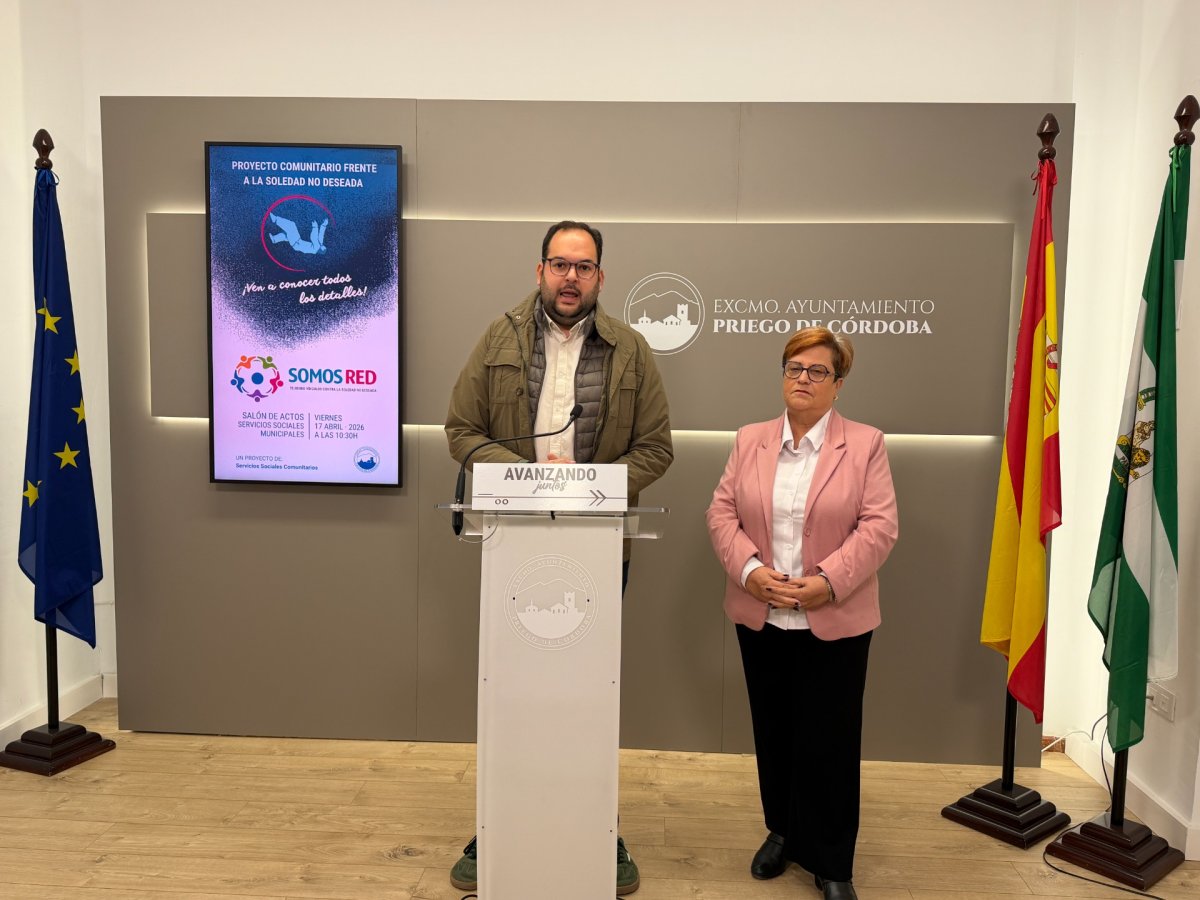 Imagen  El ayuntamiento de Priego presenta el programa "Somos Red" para combatir la soledad no deseada 