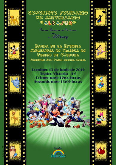 Imagen Concierto B.S.O. peliculas Disney XX Aniversario Albasur