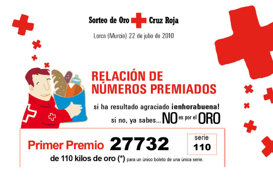 Imagen El 27.732 de la serie 110, primer premio del Sorteo de Oro
