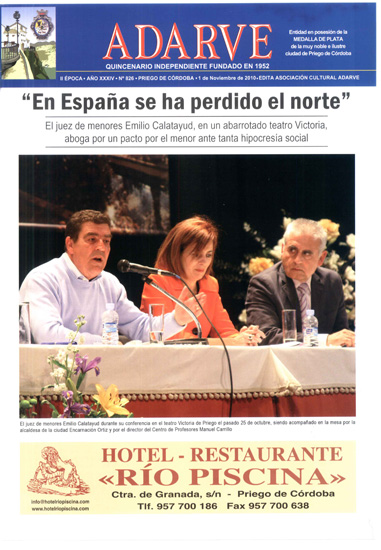 Imagen Ya está a la venta el número 826 de ADARVE de 1 de Noviembre 