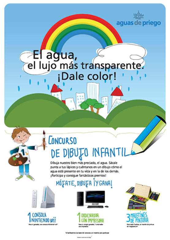 Imagen El agua, “El lujo más transparente”, protagonista del Concurso de Dibujo Infantil de aguas de priego