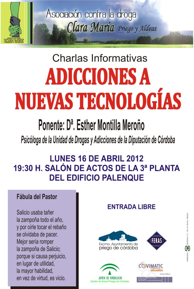 Imagen Las adicciones a las nuevas tecnologías centran una charla organizada por la Asociación contra la droga 