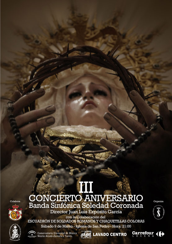 Imagen La Banda de la Soledad Coronada conmemora con un concierto su III Aniversario
