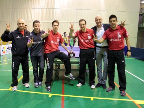 Imagen El Cajasur Priego Tenis de Mesa se proclama campeón de liga de la Superdivisión Masculina