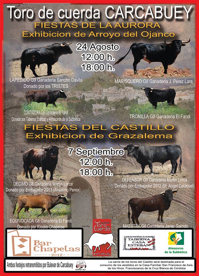 Imagen Carcabuey acoge este sábado el Toro de Cuerda en honor a María Santísima de la Aurora