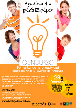 Imagen Nicetos’s Electrodomésticos y la D.O.P. Priego de Córdoba realizarán un concurso para fomentar la creatividad de los niños y jóvenes andaluces