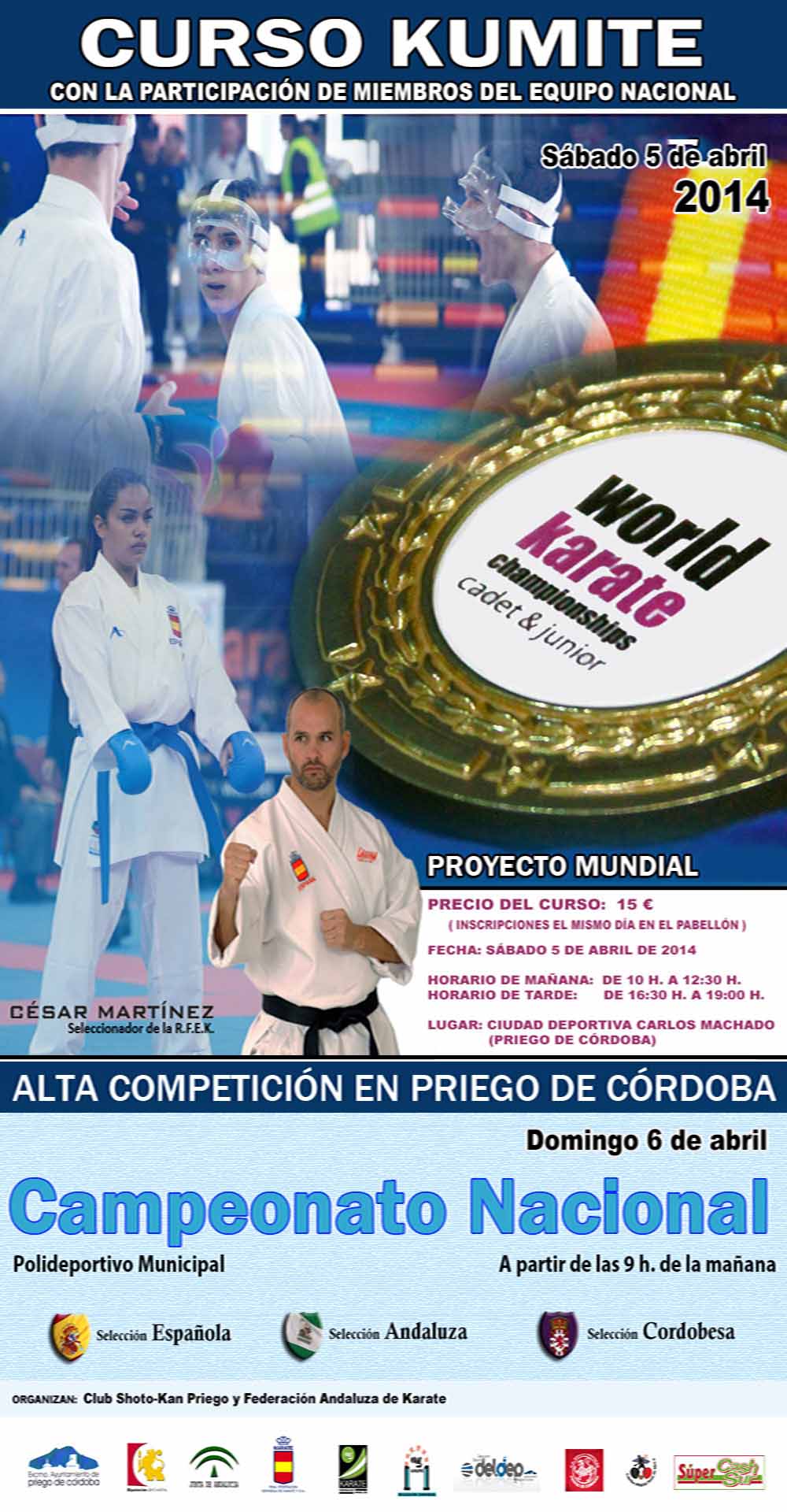Imagen Priego acogerá un curso en el que participarán miembros de  la selección española de Kárate