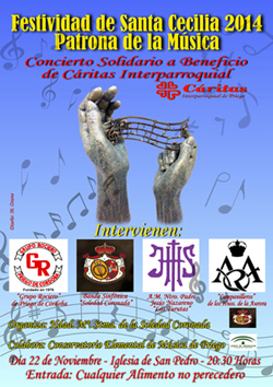 Imagen Cuatro Agrupaciones Musicales de Priego Celebrarán la festividad de Santa Cecilia con un Concierto el dia 22