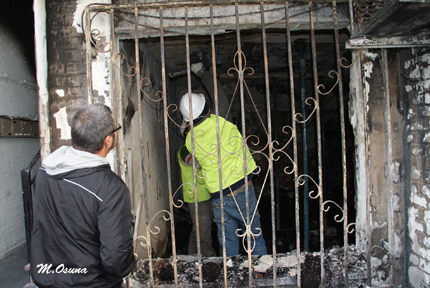Imagen Un incendio destroza una vivienda en el barrio de la Inmaculada