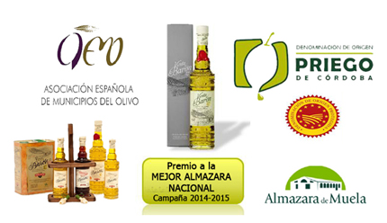 Imagen Almazara de Muela, empresa de la D.O.P. Priego de Córdoba es reconocida como la mejor almazara de España de la campaña 2014-2015
