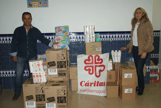Imagen Solidaridad de la Hermandad del Rocío de Priego en la pasada  Navidad 