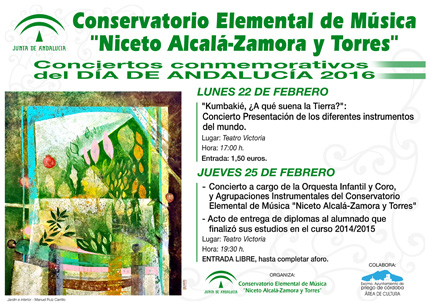 Imagen El conservatorio Elemental de Música de Priego a organiza unos actos por Día de Andalucía  