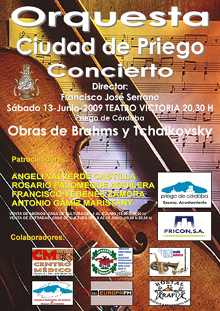Imagen La Orquesta Sinfónica Ciudad de Priego ofrecerá un nuevo concierto el 13 de Junio en Priego