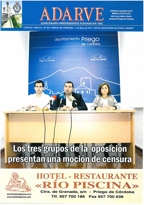 Imagen Ya está a la venta el ADARVE nº 983 correspondiente al 1 de Mayo de 2017 
