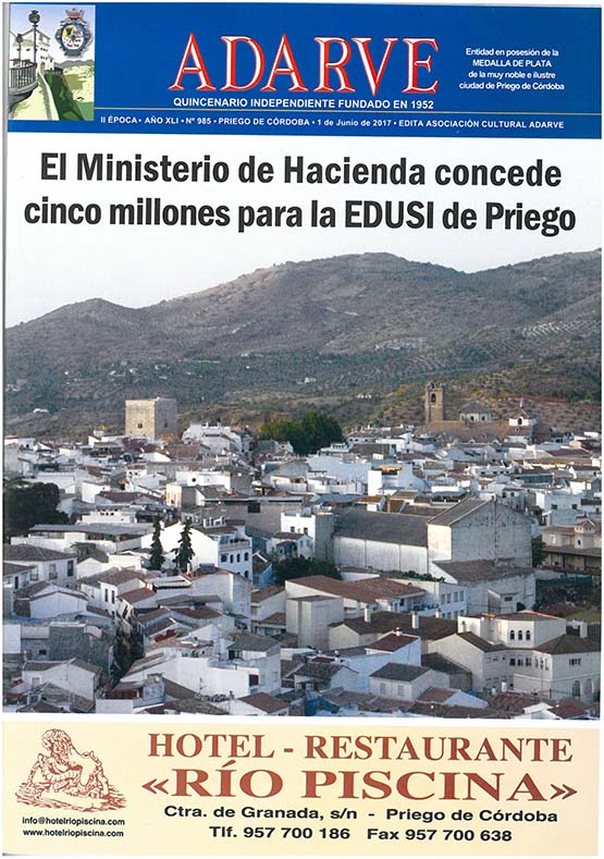 Imagen Ya está a la venta el ADARVE nº 985 correspondiente al 1 de Junio de 2017