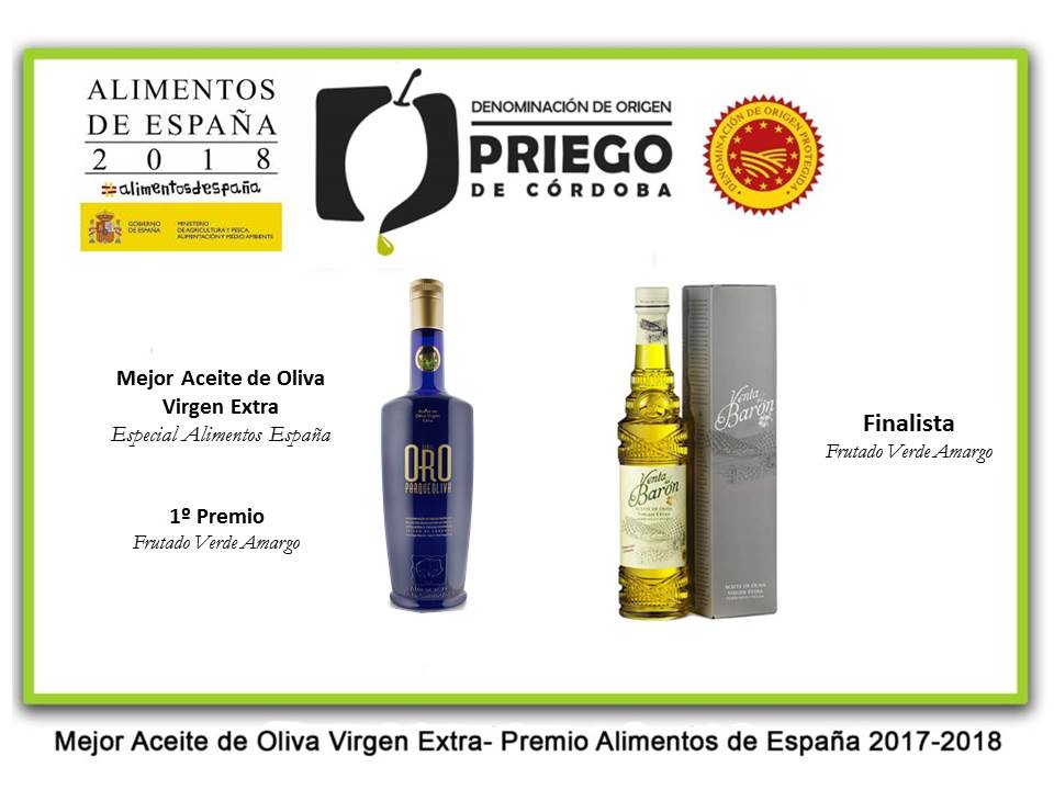 Imagen Almazaras de la Subbética obtiene el premio al mejor aceite de oliva virgen extra 2017-2018