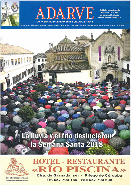 Imagen Ya está a la venta el ADARVE nº 1006,  correspondiente al 15 de Abril de 2018