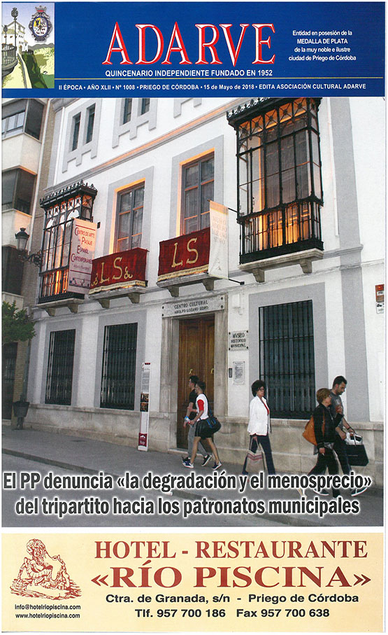 Imagen Ya está a la venta el ADARVE nº 1008, correspondiente al 15 de mayo de 2018
