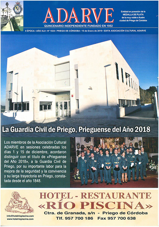 Imagen Ya está a la venta el ADARVE número 1024 correspondiente al 15 de enero de 2019