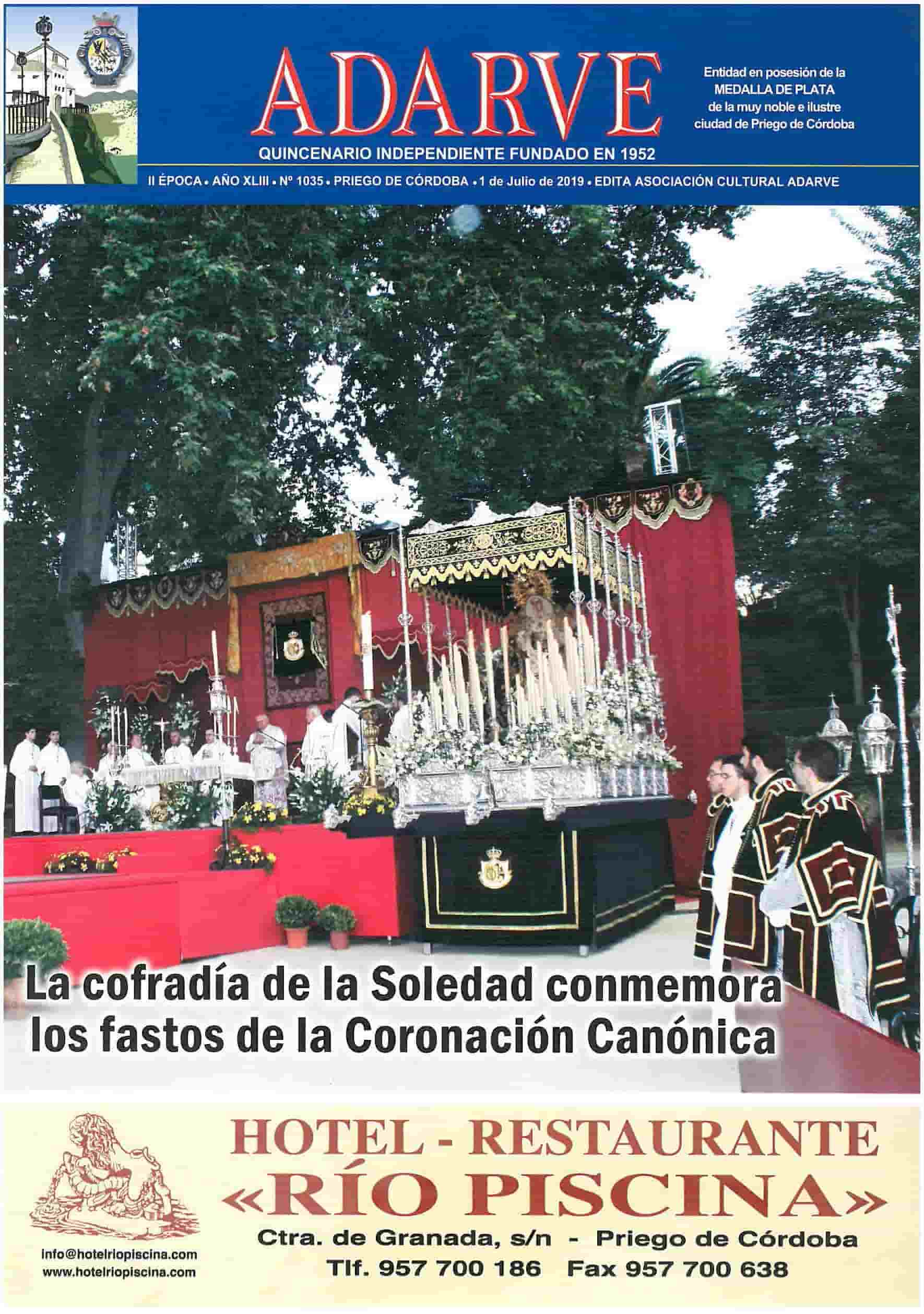 Imagen Ya está a la venta el ADARVE nº 1035 correspondiente al 1 de julio de 2019