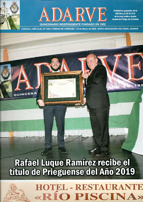 Imagen Ya está a la venta el ADARVE nº 1052, correspondiente al 15 de marzo de 2020