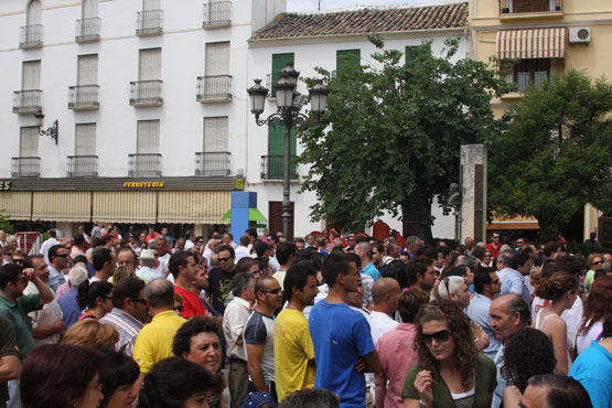 Imagen Empresarios, trabajadores y desempleados de la construcción se concentran contra las adjudicaciones de las obras anticrisis