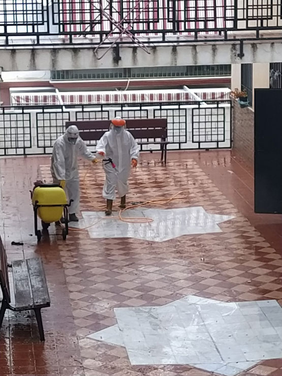 Imagen La Junta desinfecta la Atarazana de Priego de Córdoba para evitar riesgos del Covid-19