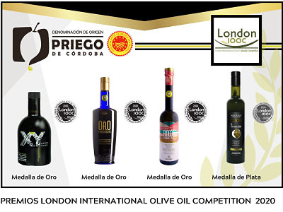 Imagen Tres medallas de oro y una de plata para los aceites de Priego en Londres