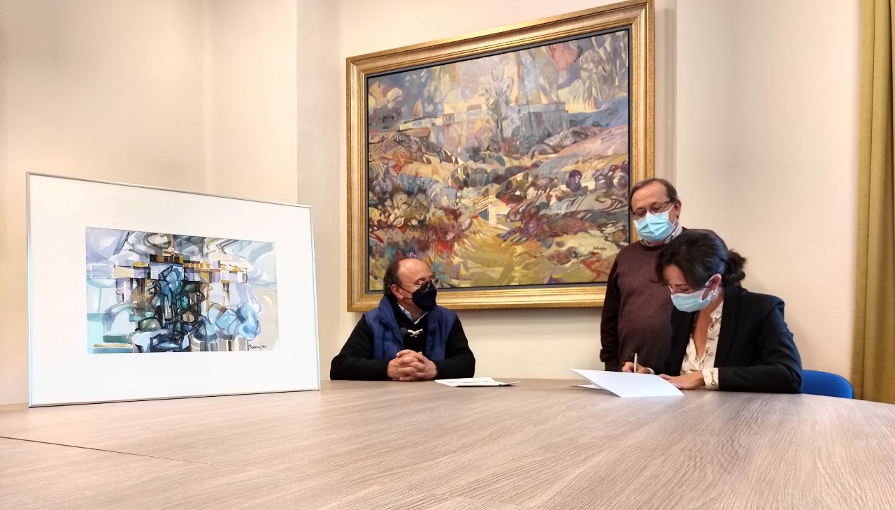 Imagen El artista prieguense Manuel Jiménez Pedrajas dona dos obras al Patronato Adolfo Lozano Sidro