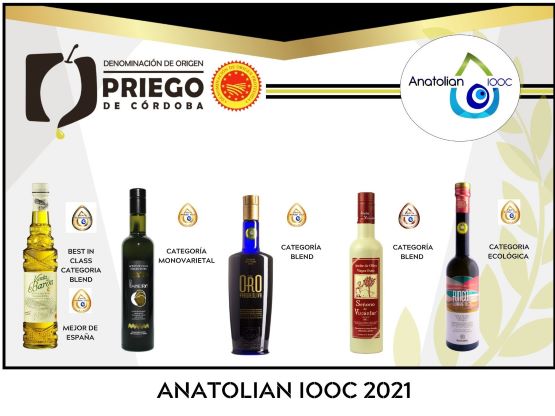 Imagen Cinco firmas amparadas bajo la D.O.P. Priego de Córdoba premiadas en Turquía 