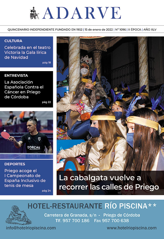 Imagen Ya está a la venta el ADARVE nº 1096 del 15 de enero de 2022