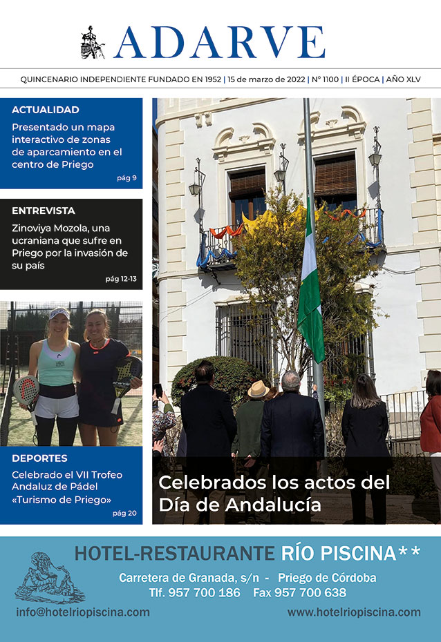Imagen Ya está a la venta el ADARVE nº 1100 de 15 de marzo de 2022