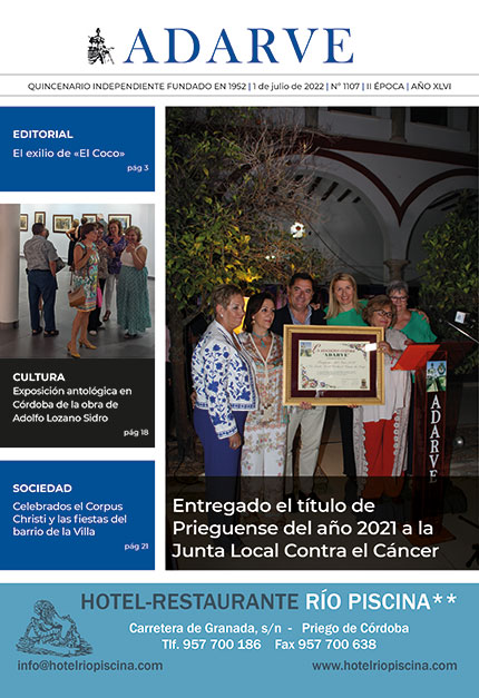 Imagen Ya está a la venta el ADARVE nº 1107 de 1 de julio de 2022