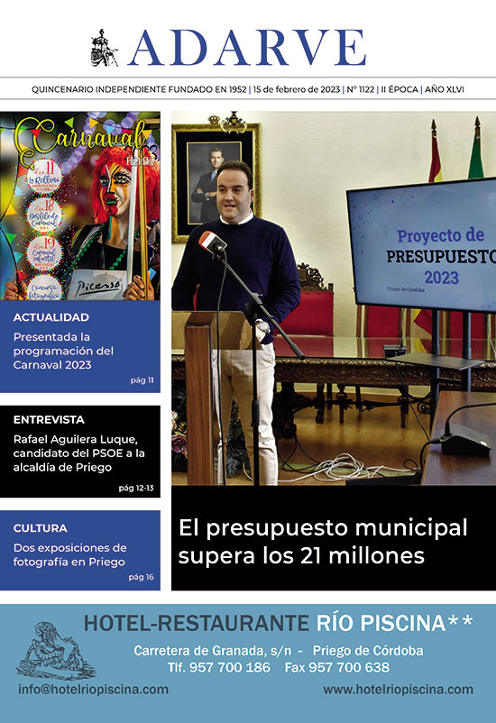 Imagen Ya está a la venta el ADARVE nº 1122 de 15 febrero 2023
