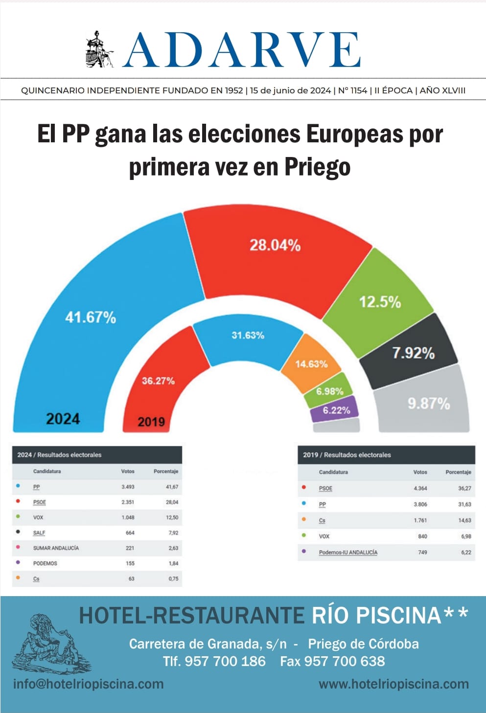 Imagen Ya está a la venta el ADARVE nº 1154 del 15 de junio de 2024