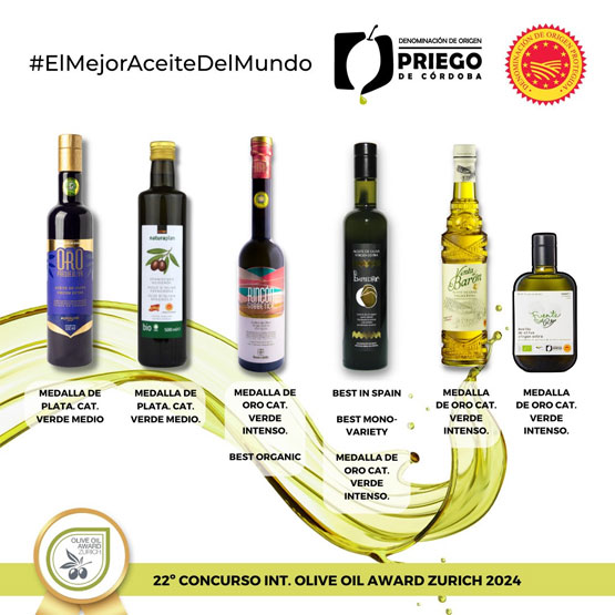 Imagen Zurich premia la calidad de los aceites de la D.O.P. 