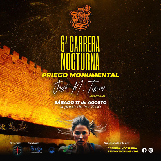 Imagen Abierto el plazo de inscripción para la VI Carrera nocturna  “Priego Monumental”.