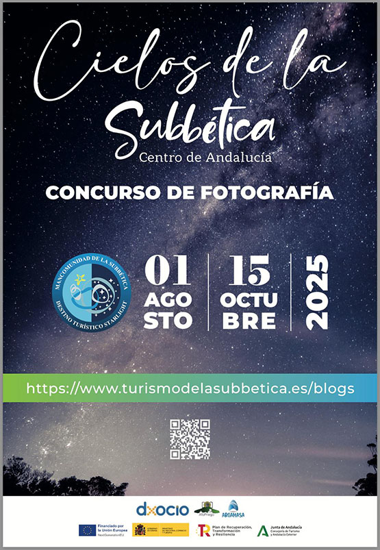 Imagen La Mancomunidad de la Subbética lanza el Concurso Fotográfico “Cielos de la Subbética” para promocionar el astroturismo en la comarca 