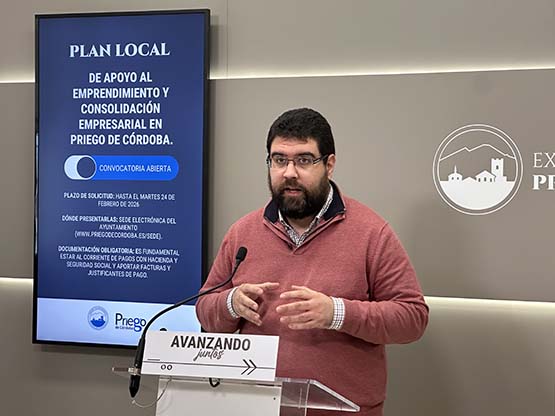 Imagen El Plan Local de apoyo al emprendimiento del ayuntamiento de Priego ofrecerá 135.000 euros en ayudas