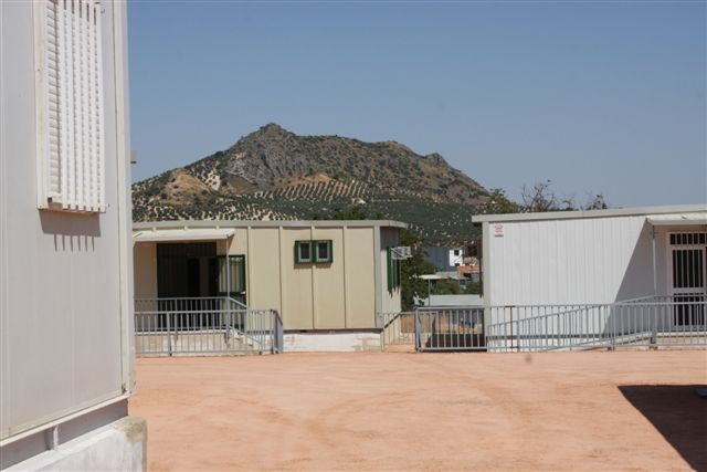 Imagen El nuevo Carmen Pantión de aulas prefabricadas ultima detalles para el inminente inicio de curso