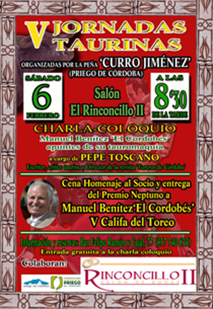 Imagen Jornadas Taurinas de la Peña “Curro Jiménez”