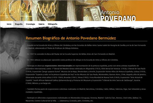 Imagen La familia de Antonio Povedano pone en marcha una página web sobre la obra y la figura del pintor